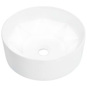 vidaXL Umyvadlo 36 x 14 cm keramické bílé